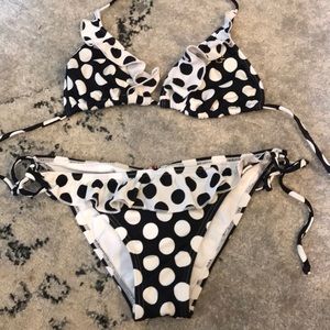Guess polka dot string bikini